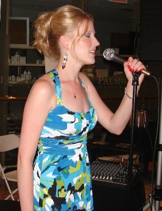 Singing with passion at Fashion Week Cleveland 2010
