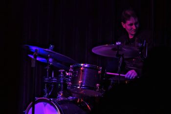 Ricky Exton on drums at BLUJazz+

