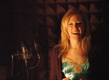 Tara in the recording studio - December 2008
