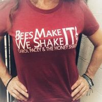MENS & WOMENS Bees Make It T-shirt in CARDINAL RED