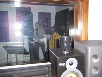 Tracking vocals One the Duran brother's projects
