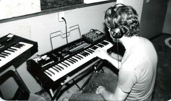 Carl at Early Bird Tracking keys in 1988
