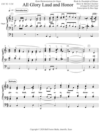 ALL GLORY LAUD AND HONOR (HYMN HARMONIZATION)