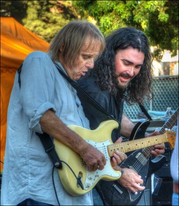 Walter Trout and Alastair - Ventura Beer Festival 2015
