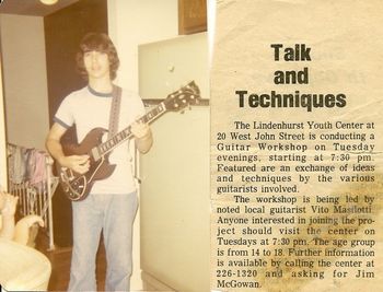 Me and my Gibson SG Probably, till this day, the best guitar I had ever owned: the Gibson SG Deluxe. A real classic. (And most likely, worth allot of money today). I was only about 16 yrs old when this picture was taken, back in Lindenhurst, Long Island...
