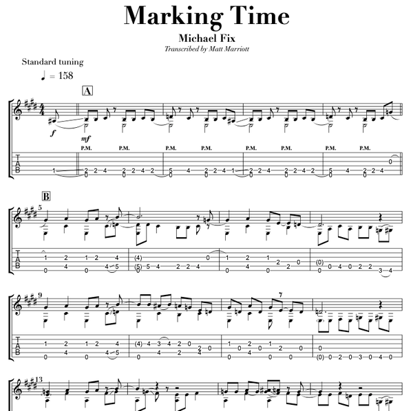 'Marking Time' (M Fix) PDF Download