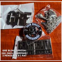 GRE Bling Special (3 Pendants & 1 Hat Pin)