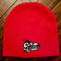 Red JP Tha Hustler Logo Short Beanie
