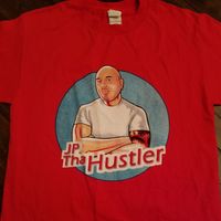 JP Tha Hustler Cartoon Logo T-Shirt