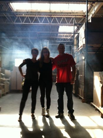 The dynamic trio - Scully, Sara and Kellen at a smokey Elite Envelope location

