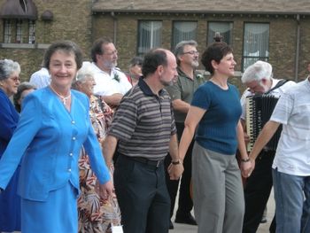 More kolo dancing after the service
