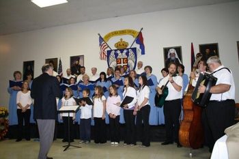 Accompanying the St. Sava Choir
