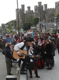 Tom Mason and the Blue Buccaneers at the Conwy Pirate Festival in Wales, United Kingdom