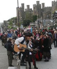 Cancelled due to Coronavirus outbreak! Tom Mason and the Blue Buccaneers play the Conwy Pirate Festival in Conwy, Wales 