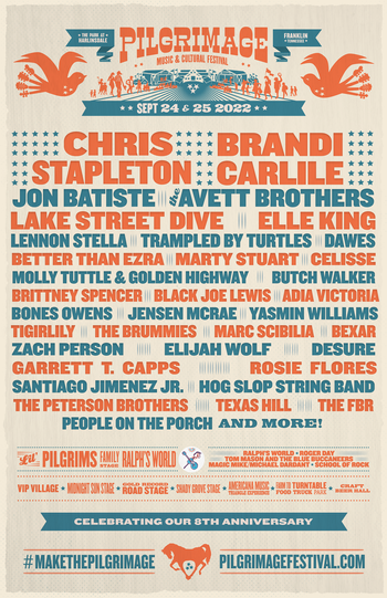 Pilgrimage Festival Sept 24, 25
