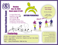 Benefit for Autism Pensacola in Partnership with Frank Brown International Songwriters Festival