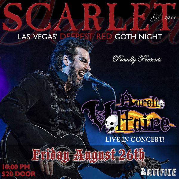 Aurelio Voltaire in Las Vegas at Scarlet! - Aug 26, 2022, 9:30PM