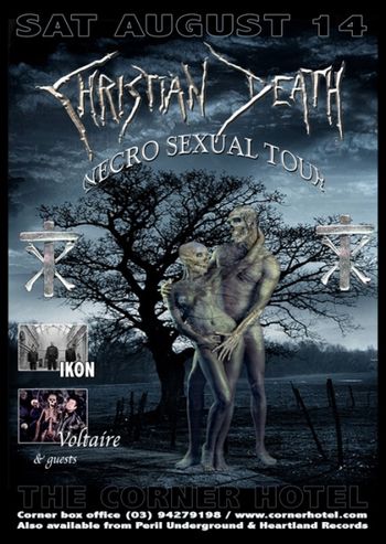Opening for Christian Death in Melbourne, Australia 2010
