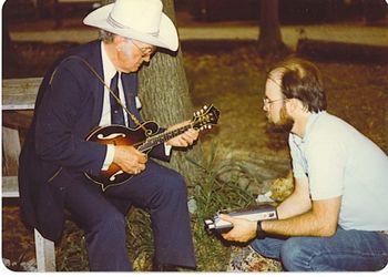 Bill with Buddy at Bean Blossom
