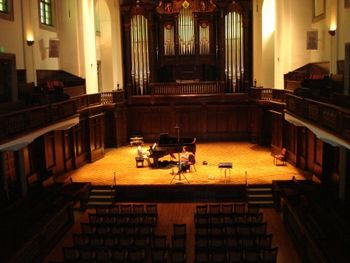 Recording in Bridges Hall of Music
