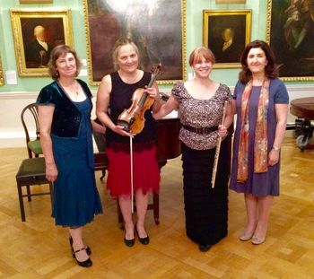 The Lodore Trio at the Foundling Museum, London, with Jackie Dias, soprano (right)
