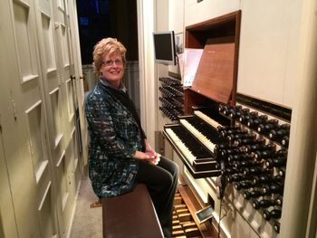 After solo recital at The Domkerk, Utrecht, The Netherlands, 2016
