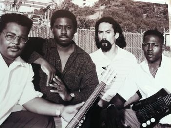Fuzzy Blues Band 1992 Poncho, Ronnie B, Lee Jones and Fuzzy
