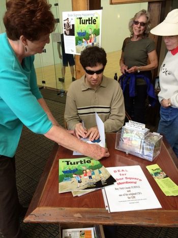 Nick & Kathy book signing @ Harbor Square Athletic Club (Sept 2014)
