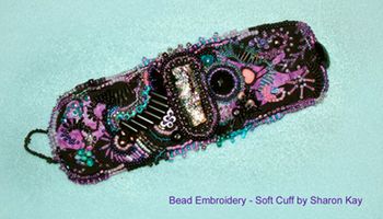 CUFF - soft - Bead Embroidery
