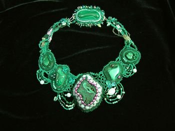 Malachite Beaded Necklace
