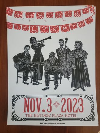 Dia De Los Muertos Poster for Swing Magique by Fat Crow Press