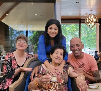 Catrene Malshey's family at 2nd Home Senior Center, Aurora Colorado
