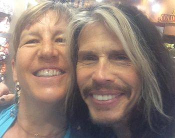 Kathy Moser and Steven Tyler in Nashville, TN in 2015
