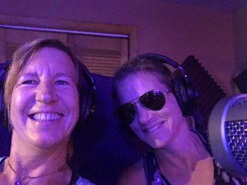Kathy and Alice in studio recording the New CD, 2016!
