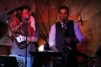 Nu Quartet Plus @ Cliff Bell's - July 2011 (26): Brad, Diego Rivera
