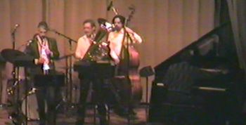 The Tuba Rules! @ DIA - April 1990 (12): Danny Spencer (Hidden), Steve Wood, Brad, Jaribu Shahid, Kenn Cox
