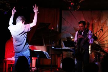 Nu Quartet Plus @ Cliff Bell's - July 2011 (44): Gary Schunk, Brad, Diego Rivera
