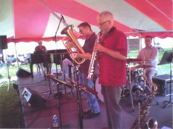 Michigan Jazz Fest (With Steve Wood) - 2010 (10): Gary Schunk, Brad, Steve Wood, Bill Higgins
