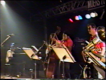 Kenn Cox Guerilla Jam Band - Moers, Germany - 1990 (3): Kenn Cox, Jaribu Shahid, Rayse Biggs, Brad
