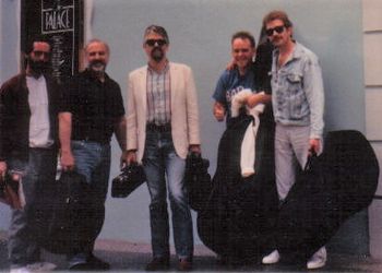 Hennessy Cognac Jazz Search - May 1989 (5): Gary Haverkate, Tom Brown, Steve Wood, Kurt Krahnke and Brad in Hollywood
