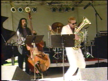 Flint/King Cobra Jazz Festival - August 1994 (36): Jaribu Shahid, Brad, George Davidson (Hidden)
