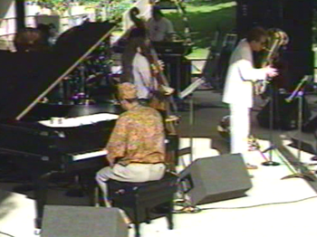 Flint/King Cobra Jazz Festival - August 1994 (49): Kenn Cox, George Davidson (Hidden), Jaribu Shahid, Brad
