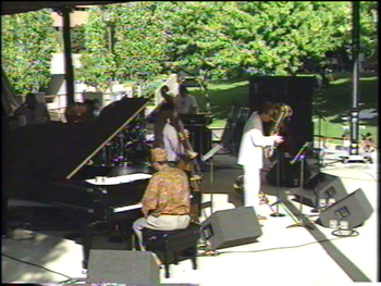 Flint/King Cobra Jazz Festival - August 1994 (51): Kenn Cox, George Davidson (Hidden), Jaribu Shahid, Brad
