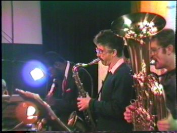 Sextet @ Paradigm Center - January 1988 (21): Kenn Cox (Partially Hidden),Vincent Bowens, Steve Wood, Brad
