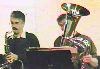 Sextet @ Paradigm Center - January 1988 (4): Steve Wood, Brad
