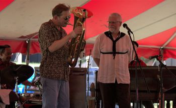 Michigan Jazz Festival (With Steve Wood) - 2011 (4): George Davidson, Brad, Steve Wood, Duncan McMillan (Partially Hidden)
