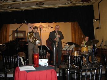 NuQuartet Plus @ Jazz Cafe - April 2008 (3): Brad, Nick Calandro, Steve Wood, Bill Higgins
