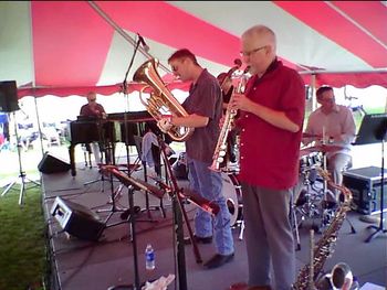 Michigan Jazz Fest (With Steve Wood) - 2010 (9): Gary Schunk, Brad, Dan Kolton, Steve Wood, Bill Higgins
