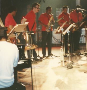 Kenn Cox Guerilla Jam Band - Moers, Germany - 1990 (23): Kenn Cox, Jaribu Shahid, Rayse Biggs, Brad, Phil Lasley, Philip Cox, Vincent Bowens

