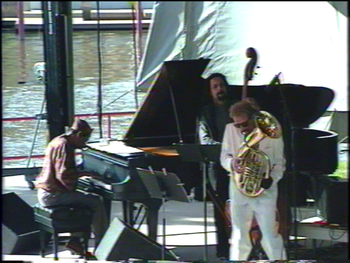 Flint/King Cobra Jazz Festival - August 1994 (34): Kenn Cox, Jaribu Shahid, Brad
